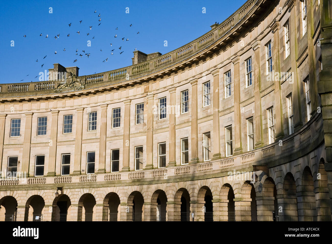La Mezzaluna, Buxton, Peak District, Derbyshire, England, Regno Unito Foto Stock