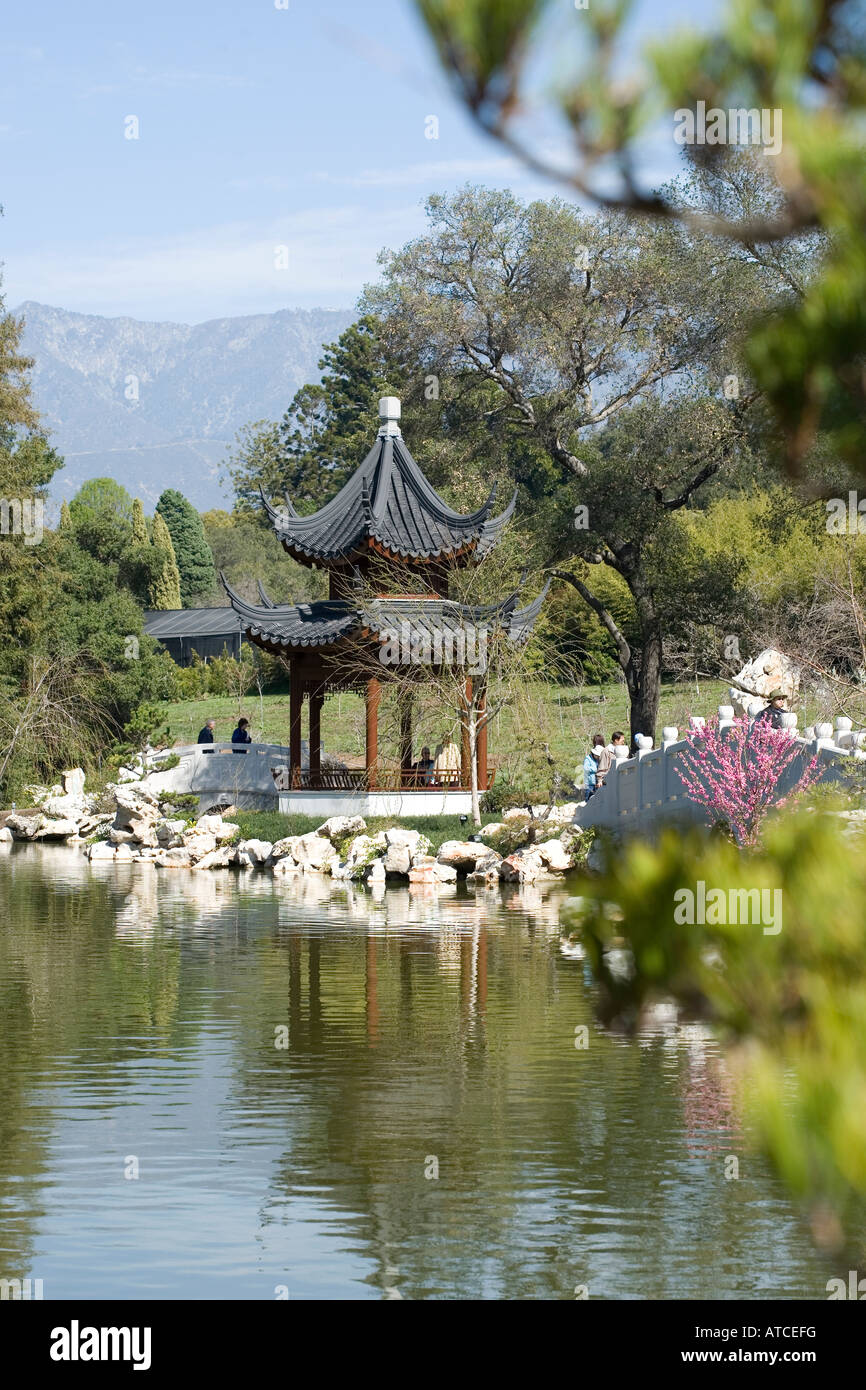 Giardino Cinese a Huntington Gardens, Pasadena, California USA Liu Fang Yuan o fragranza che scorre sul giorno di apertura Foto Stock