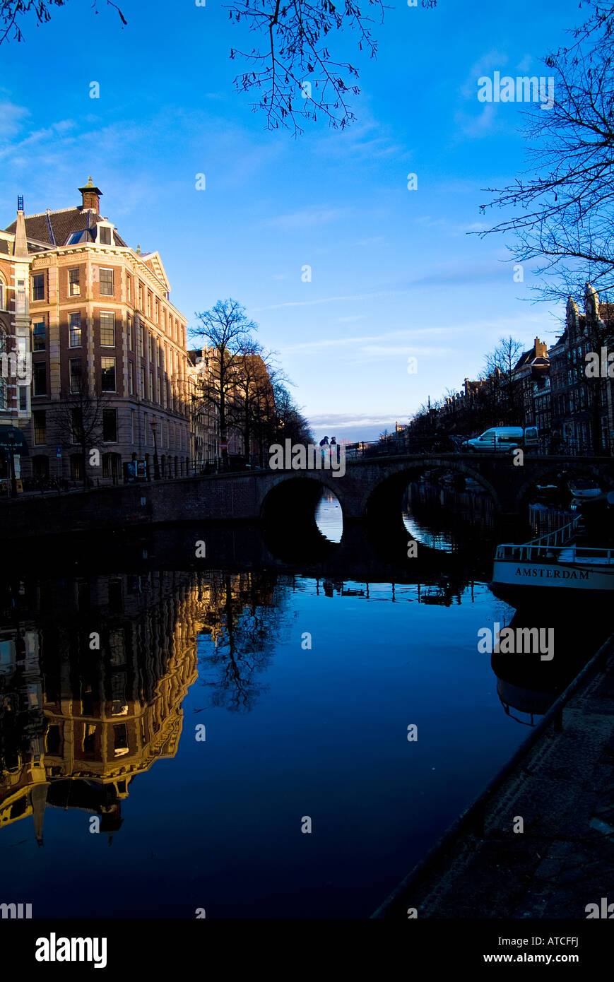 Amsterdam canal 4 Foto Stock