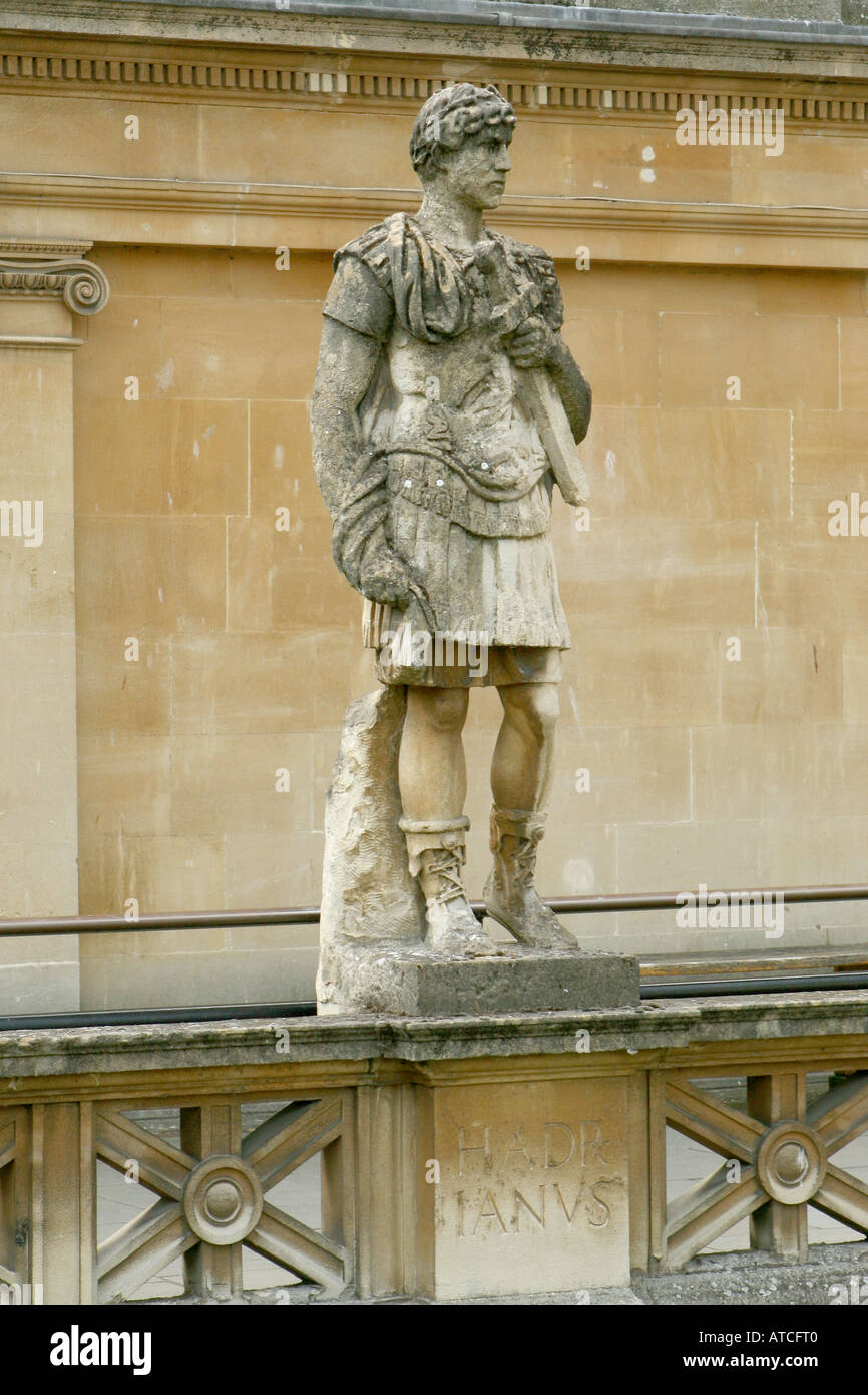 La scultura nella città di Bath Foto Stock