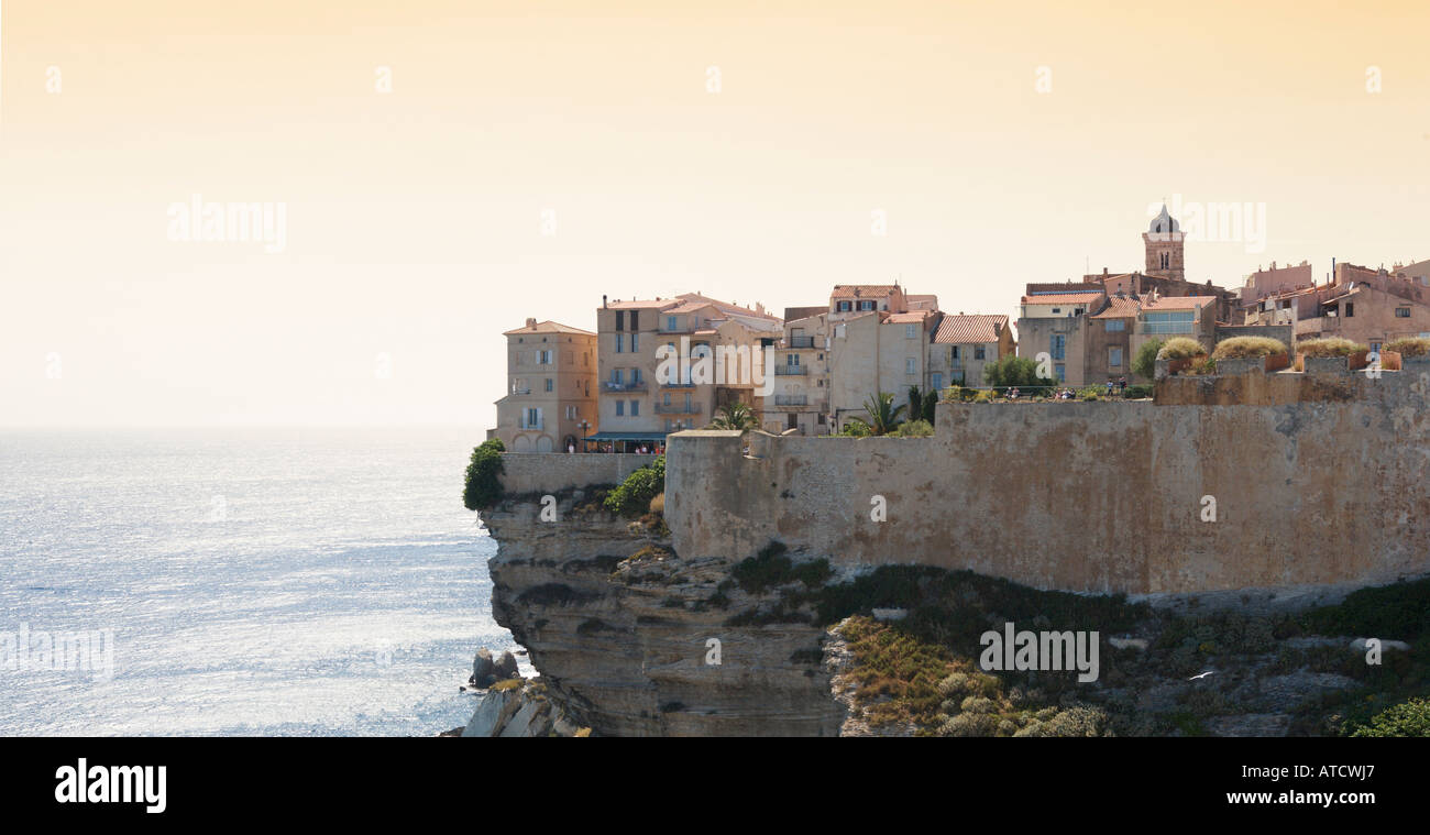 Haute Ville (Città Vecchia), Bonifacio, Corsica, Francia Foto Stock