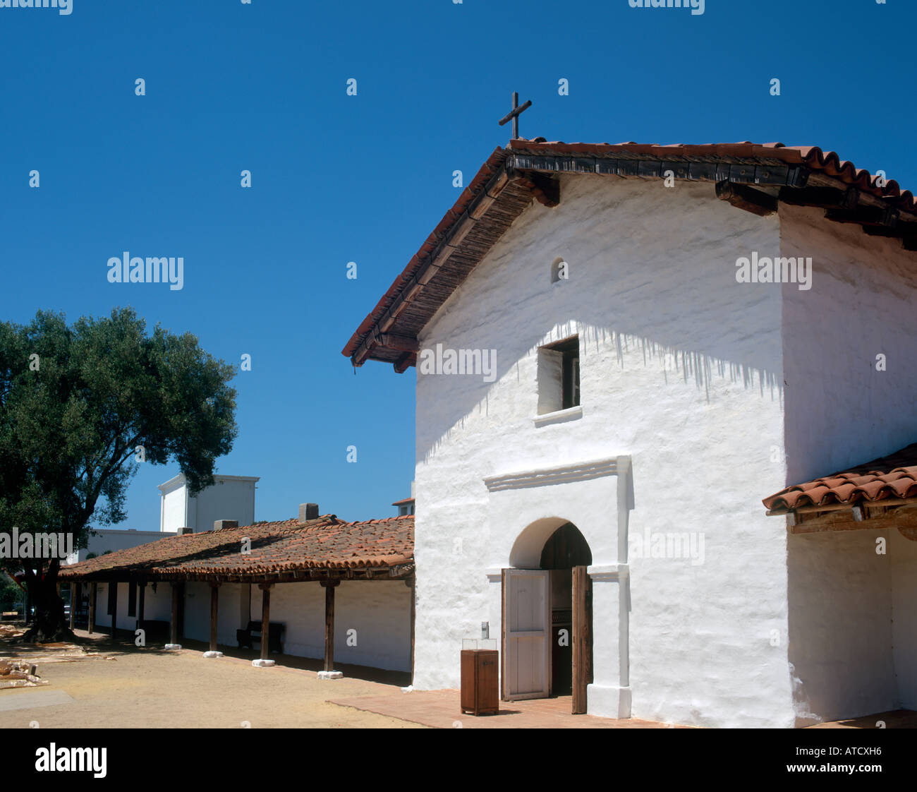 Il Presidio, Santa Barbara, West Coast, CALIFORNIA, STATI UNITI D'AMERICA Foto Stock