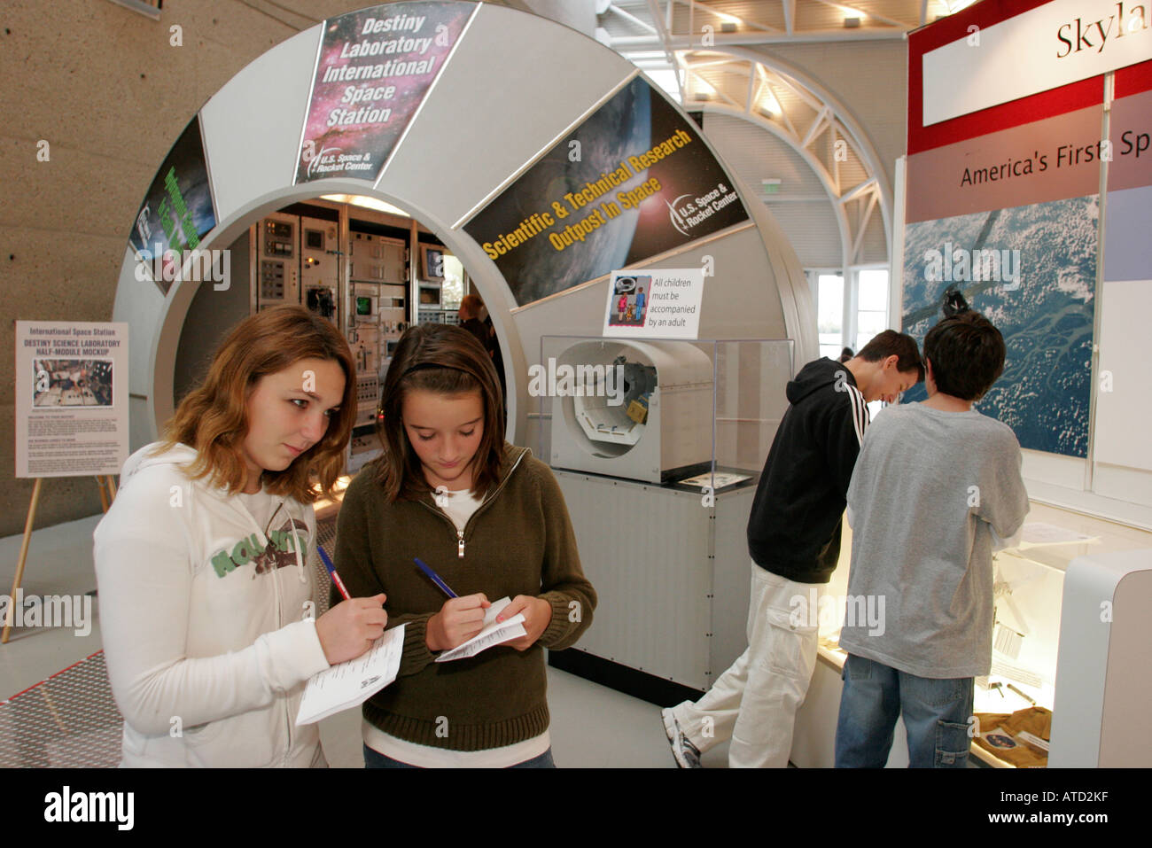 Indiana Lake County, Hammond, Lake County Visitors Center, centro, mostra della stazione spaziale degli studenti, IN061005005 Foto Stock