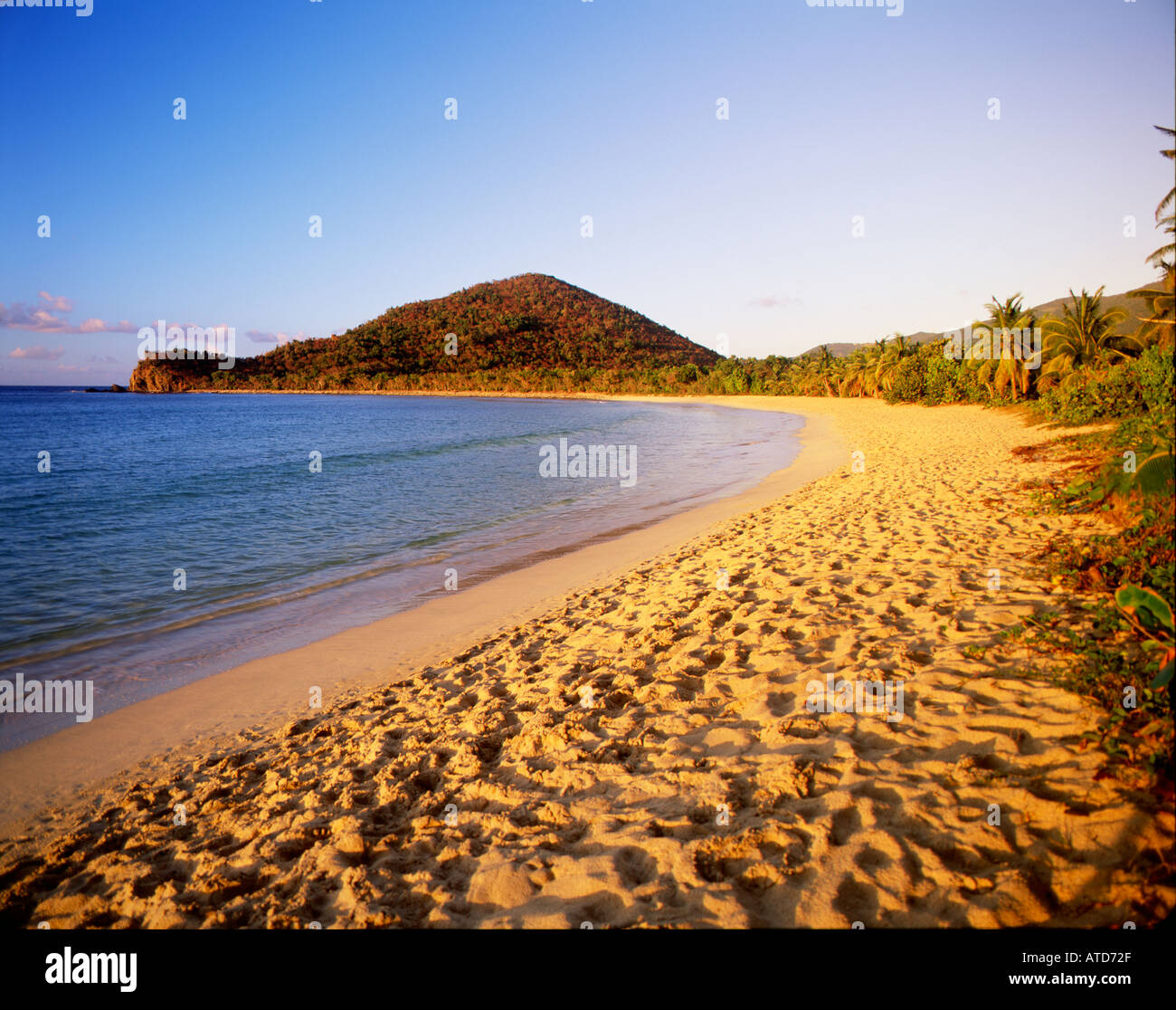 Smuggler's Beach in Tortola Isole Vergini Britanniche Foto Stock