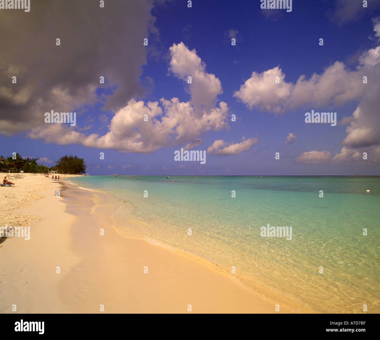 Grand Cayman Beach Foto Stock
