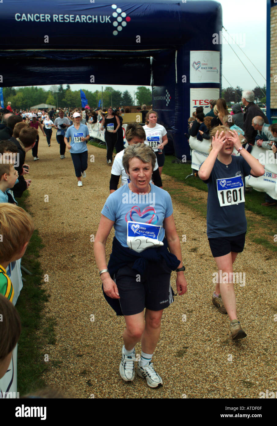 Le donne in gara per la vita Norwich Norfolk Foto Stock