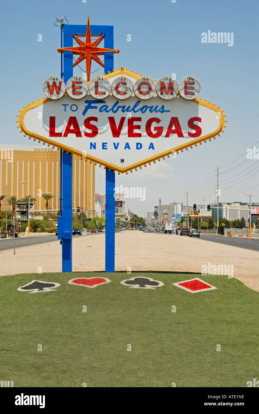 Benvenuto nella favolosa Las Vegas Nevada Foto Stock