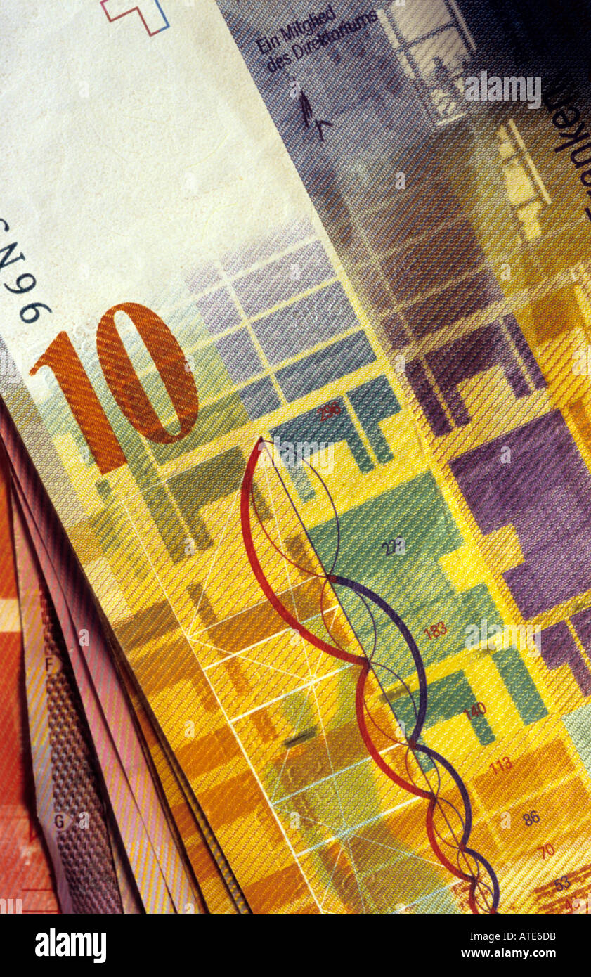 Swiss Bank note Foto Stock