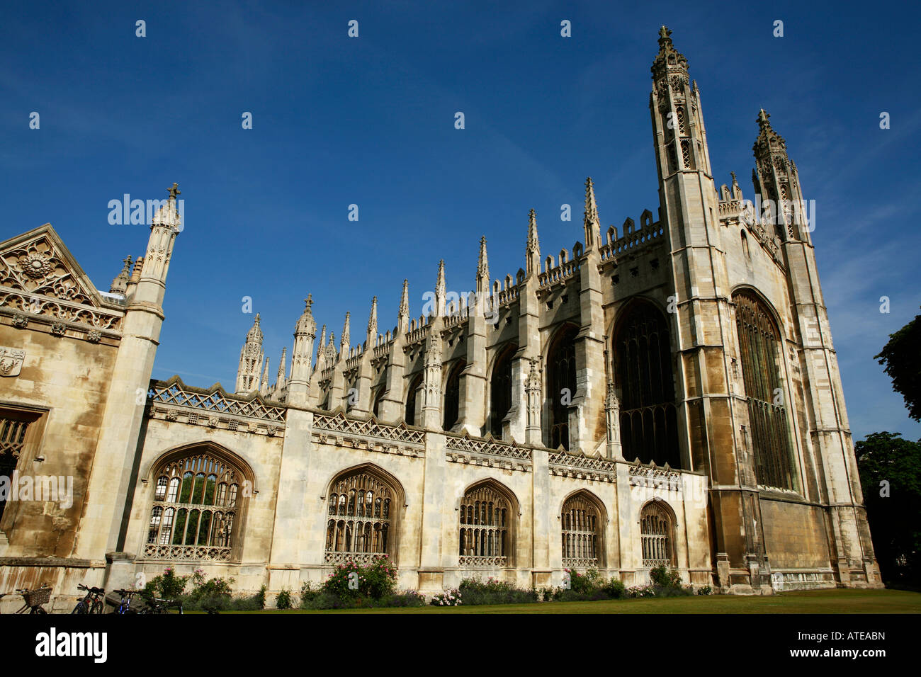 Kings College cappella Cambridge università, Inghilterra Foto Stock