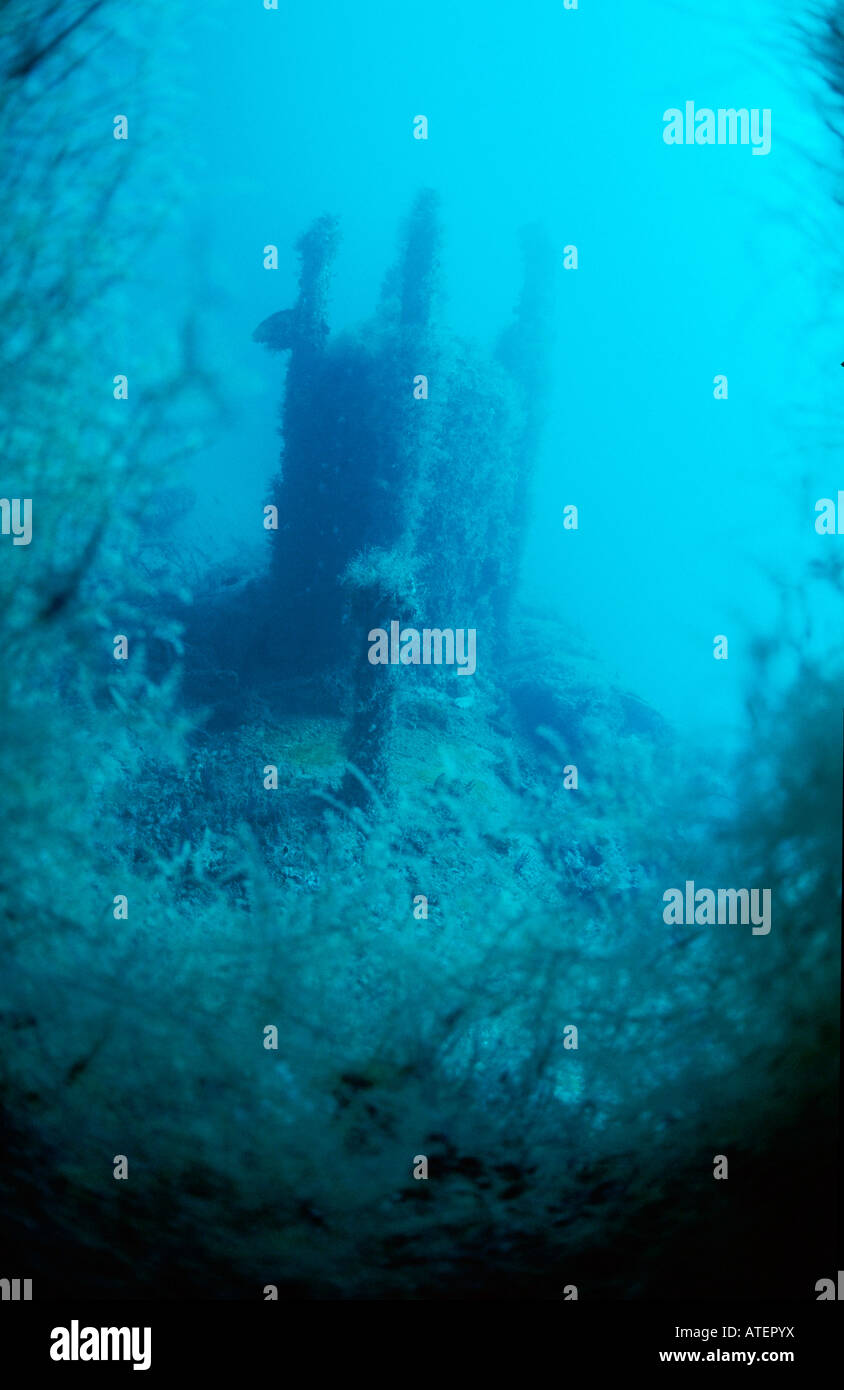 Relitto sottomarino / U-Boot-Wrack Foto Stock