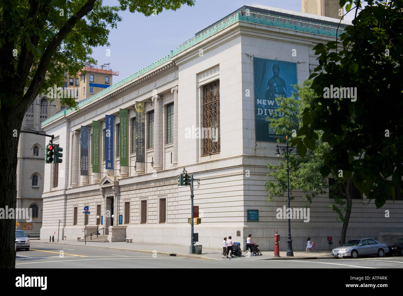 Historical Society di New York, Central Park West, Manhattan, New York Foto Stock