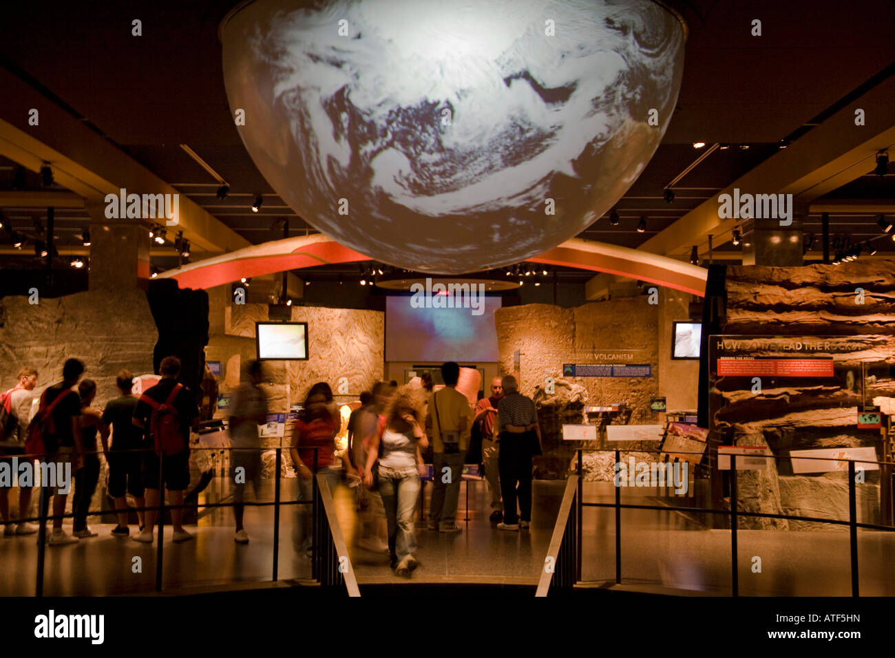 Gottesman Hall del pianeta Terra, Rose Centre, al Planetarium Hayden, Museo di Storia Naturale a Manhattan Foto Stock