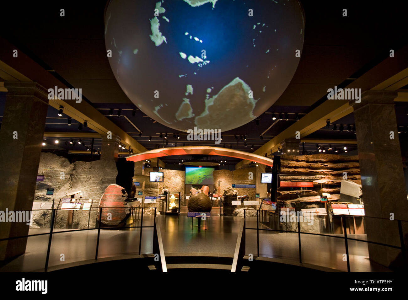 Gottesman Hall del pianeta Terra, Rose Centre, al Planetarium Hayden, Museo di Storia Naturale a Manhattan Foto Stock