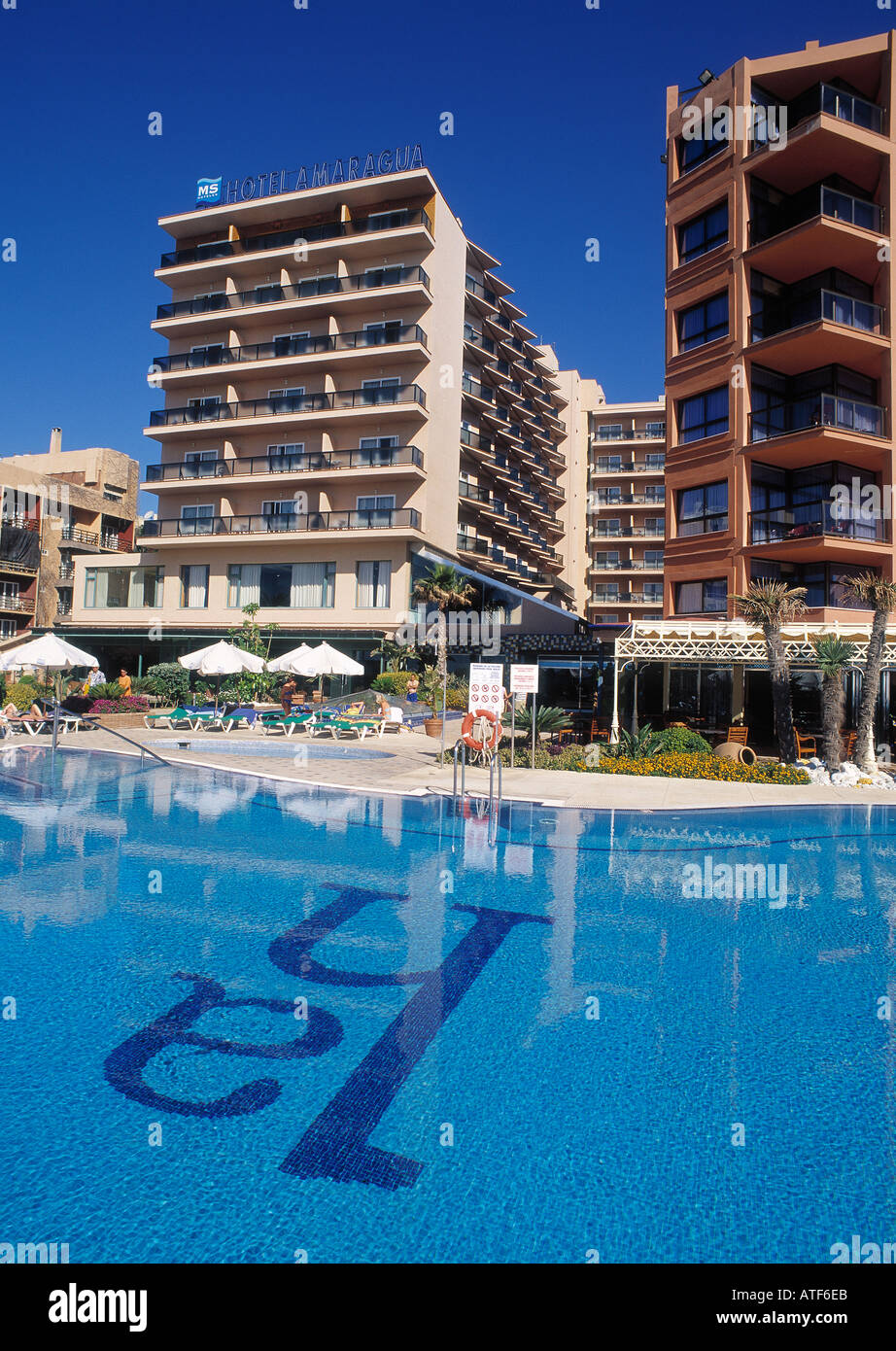 Spagna malaga hotel 4 stelle sulla Costa del Sol Benalmadena Foto Stock