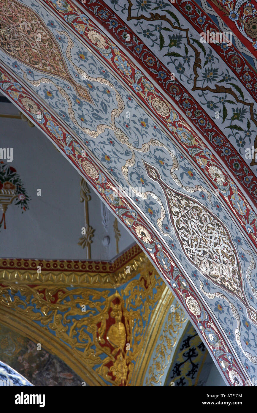 Salone Imperiale dell'Harem nel palazzo Topkapi, Istanbul, Turchia Foto Stock