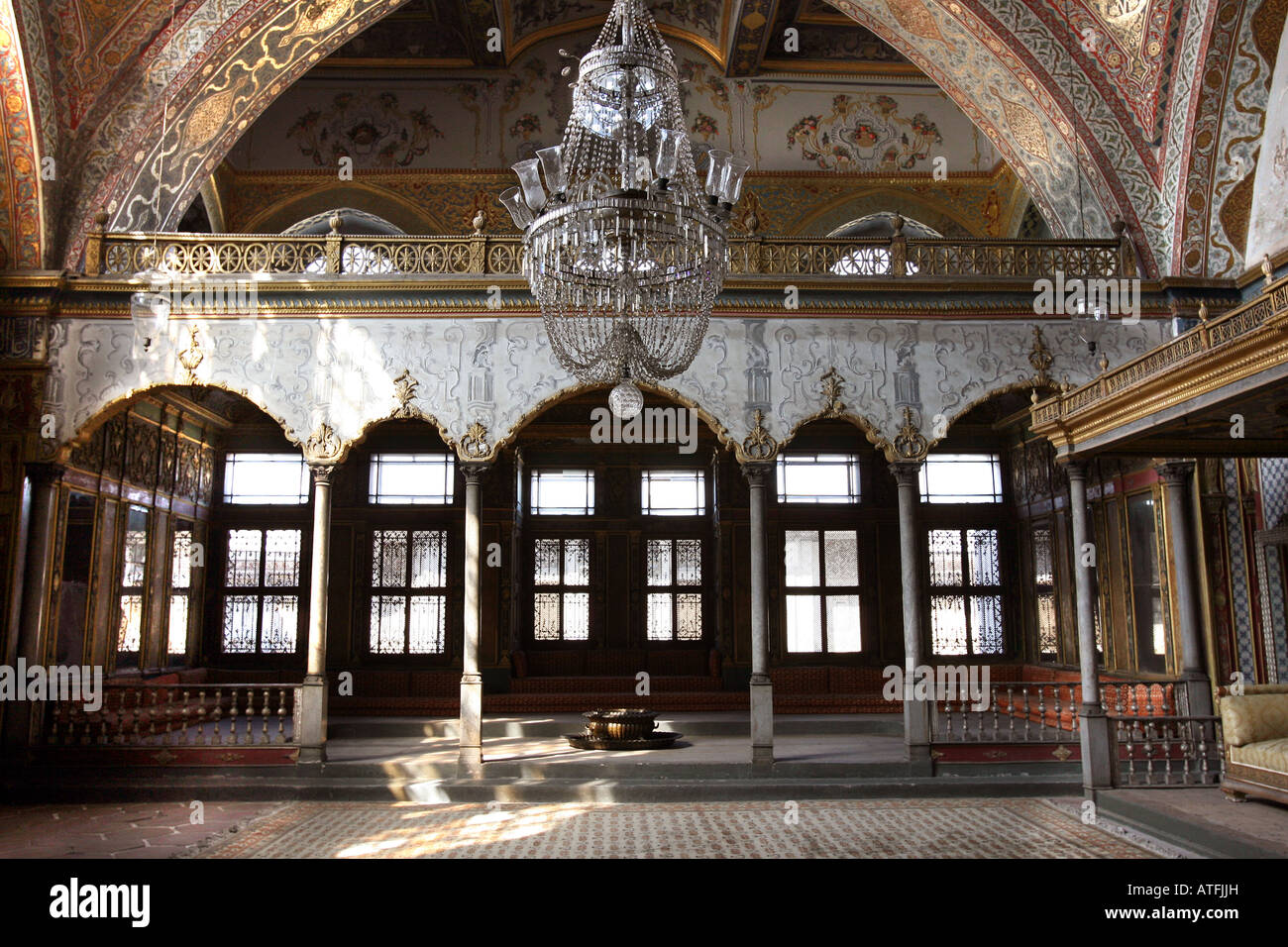 Salone Imperiale dell'Harem nel palazzo Topkapi, Istanbul, Turchia Foto Stock