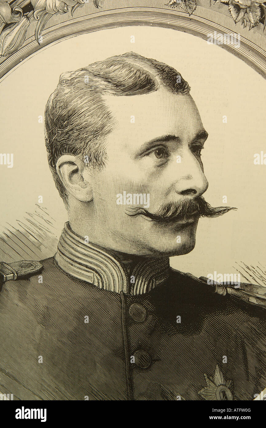 Sua Altezza Serenissima il Principe Enrico di Battenberg come pubblicato nel 1885 nato 1858 morì 1896 Foto Stock