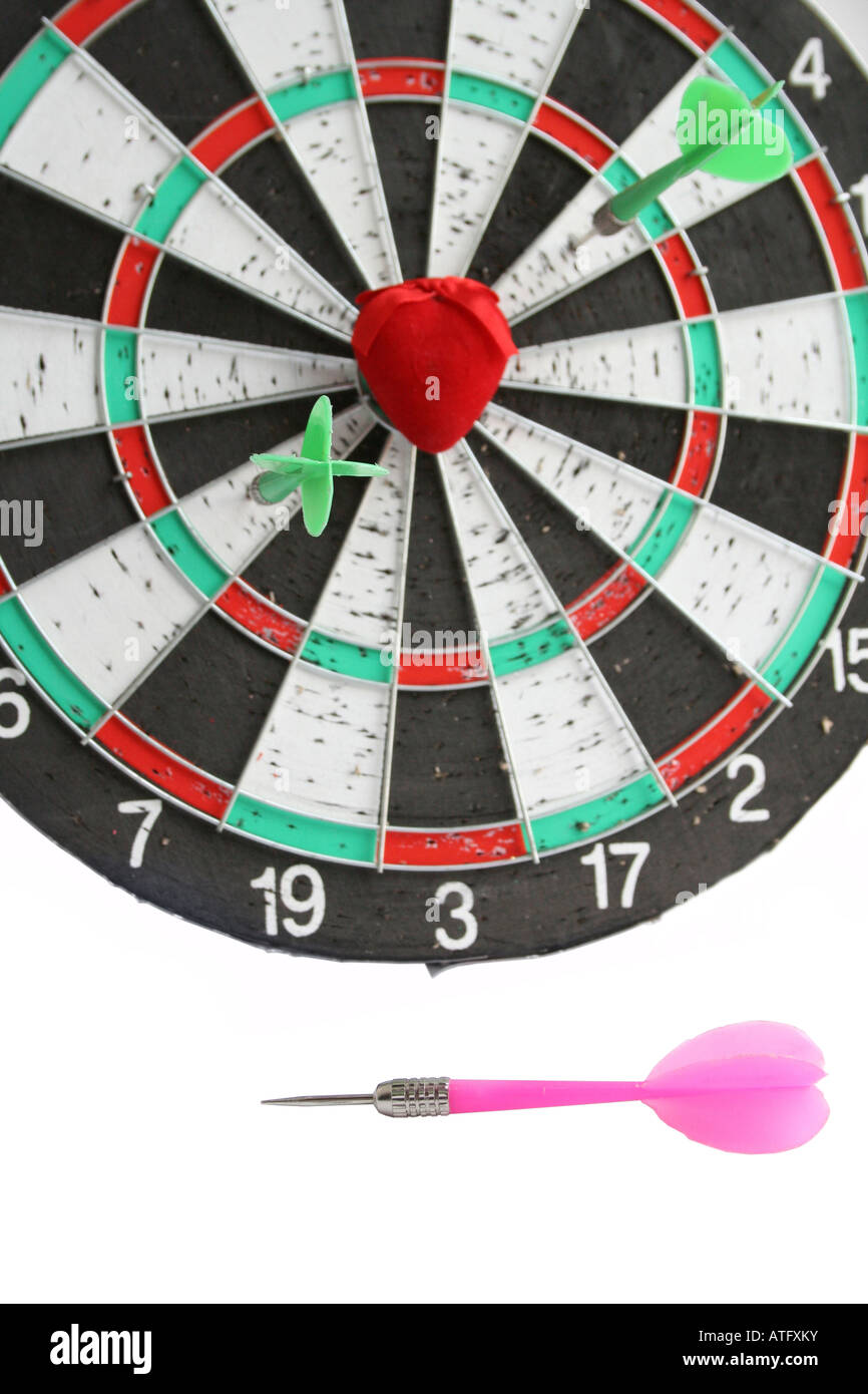 Provare a gridare con cupido s dart Foto Stock