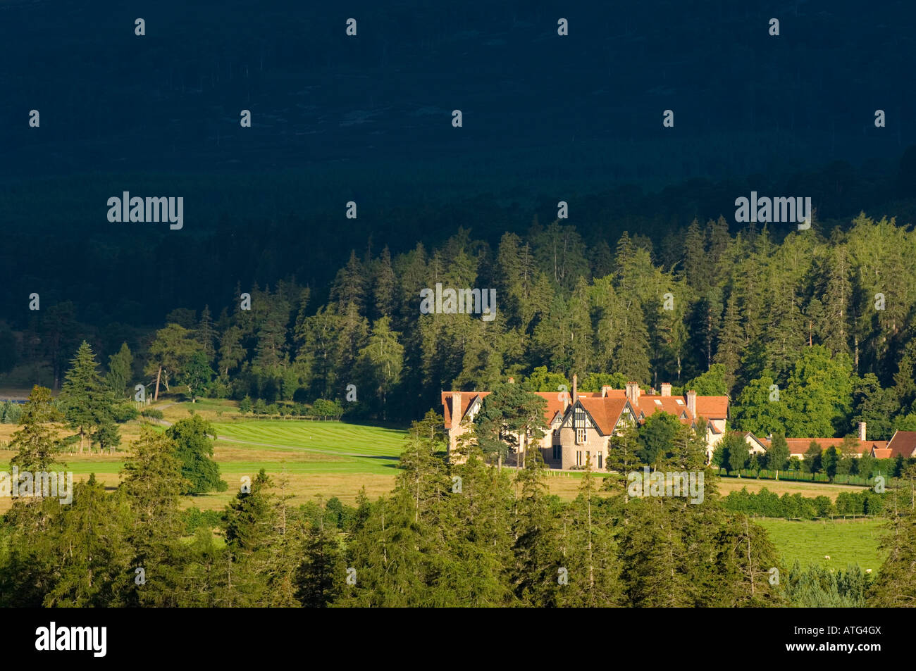 Mar Lodge, vicino a Braemar nei Cairngorms Foto Stock