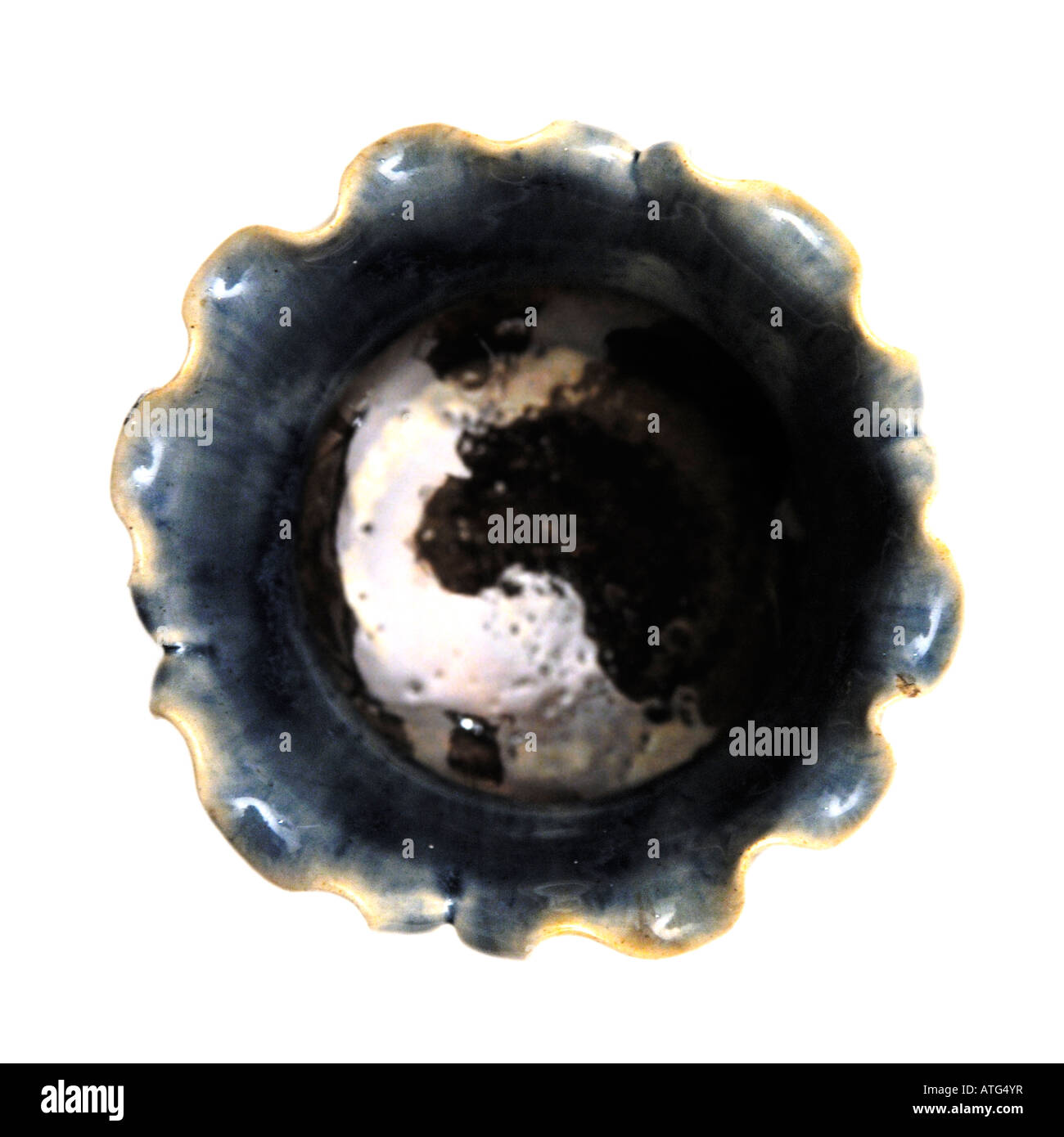 Victorian Art Nouveau Doulton Lambeth smaltato porcellanato vaso progettato da Eleonora Tosen 1900 solo uso editoriale Foto Stock