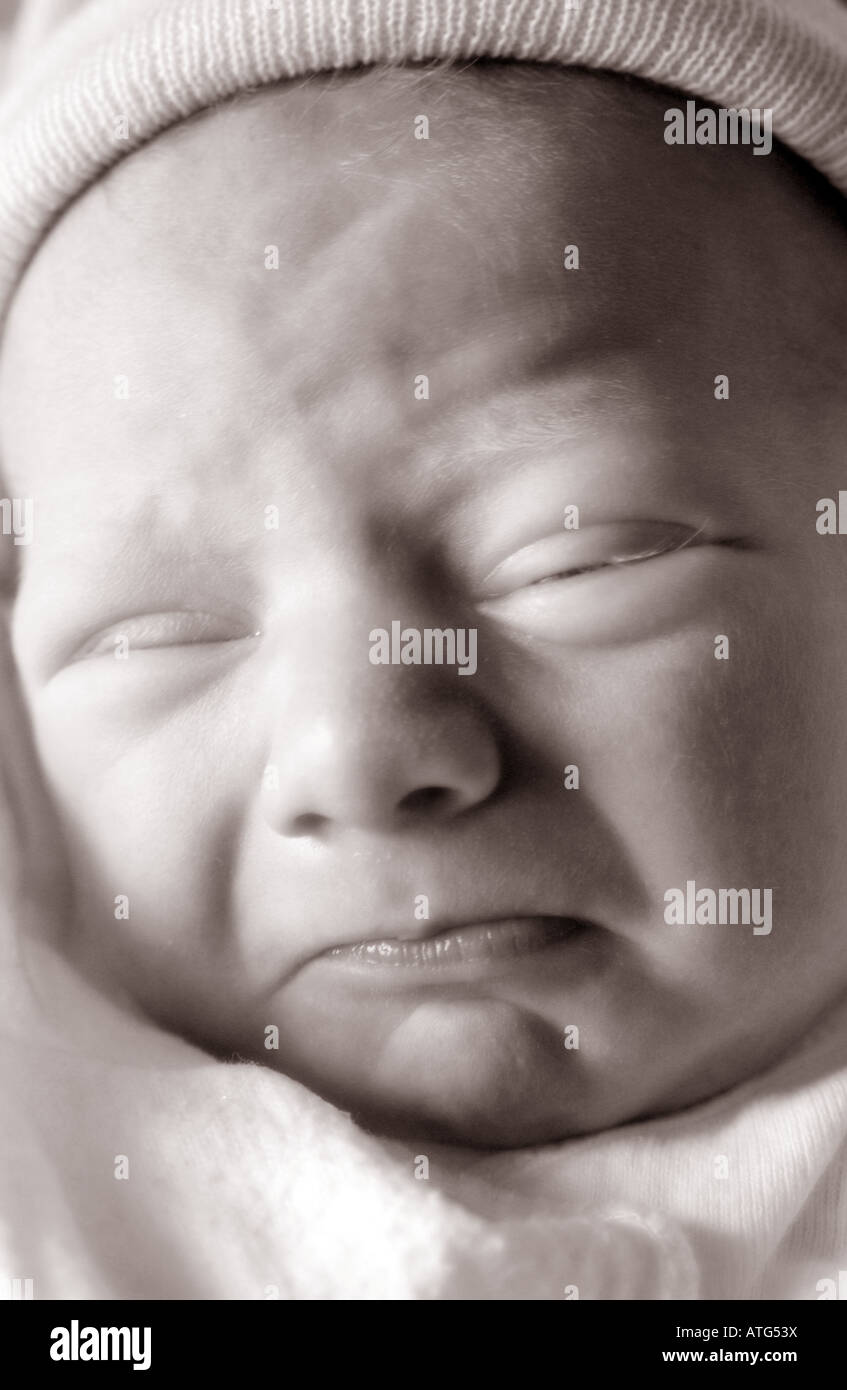 Bambino neonato boy Foto Stock