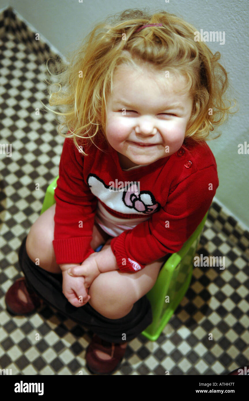 Potty Training Foto Stock