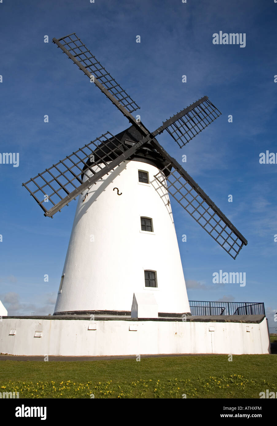 Il mulino a vento di Lytham lancashire Foto Stock