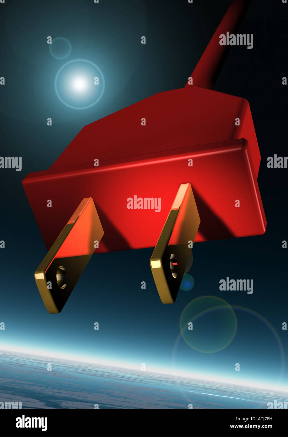 American classe II potenza senza messa a terra connettore a spina Stecker Foto Stock