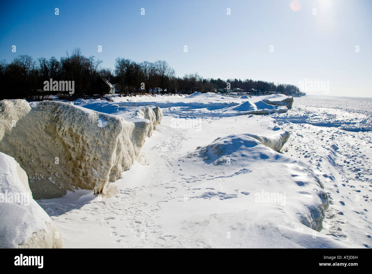 Il lago Erie vicino a Buffalo NY Foto Stock