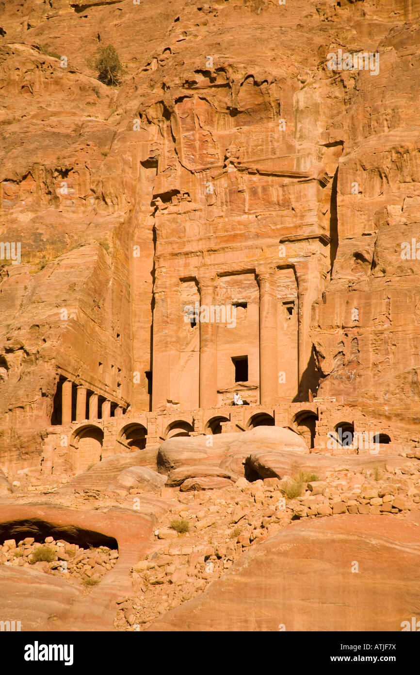 Tomba di URN, Petra, Giordania Foto Stock