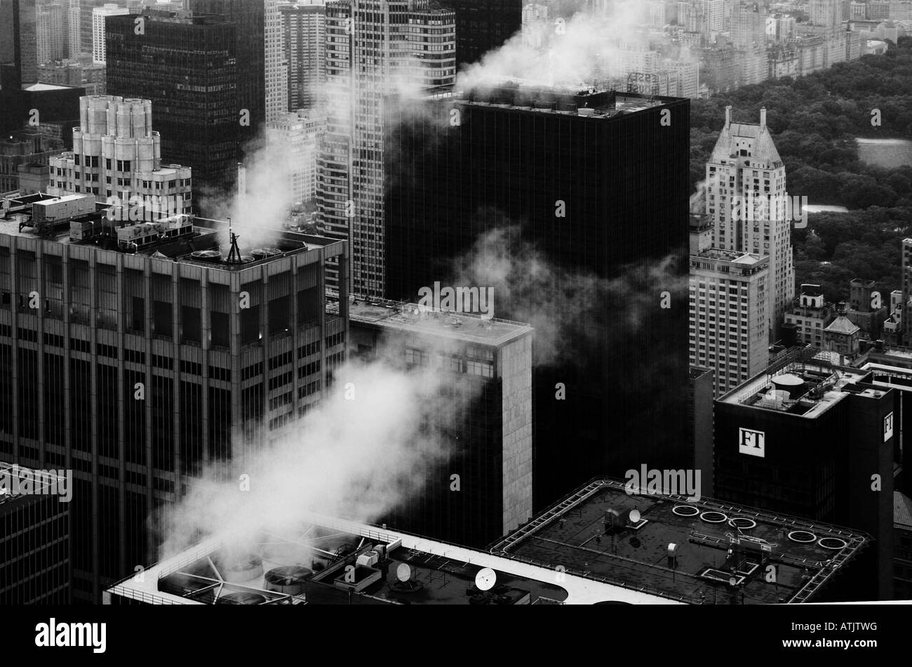 Il grintoso skyline di New York Foto Stock