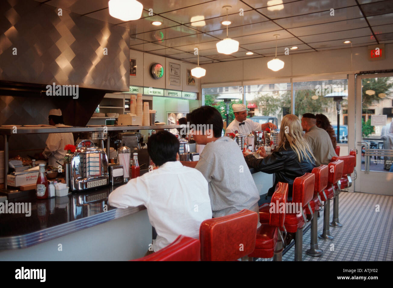 Diner / Los Angeles Foto Stock