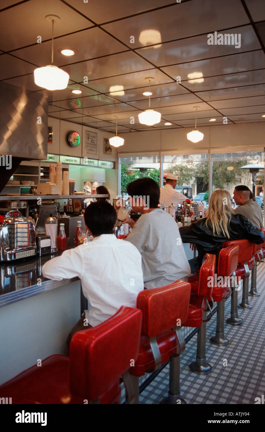 Diner / Ristorante / Los Angeles Foto Stock