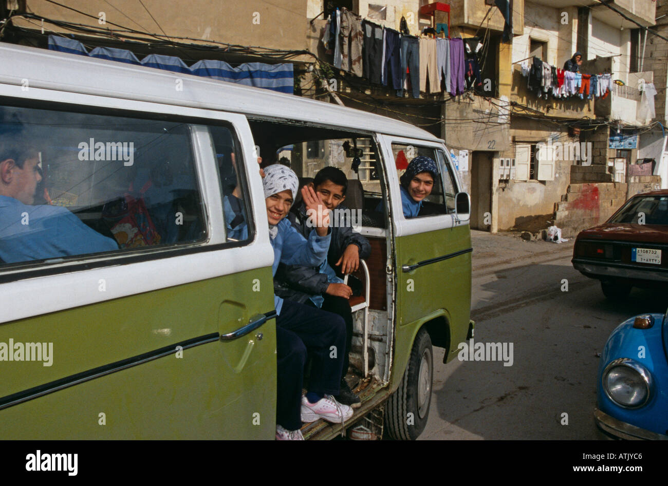 In Shatila campo profughi palestinese a Beirut Libano Foto Stock