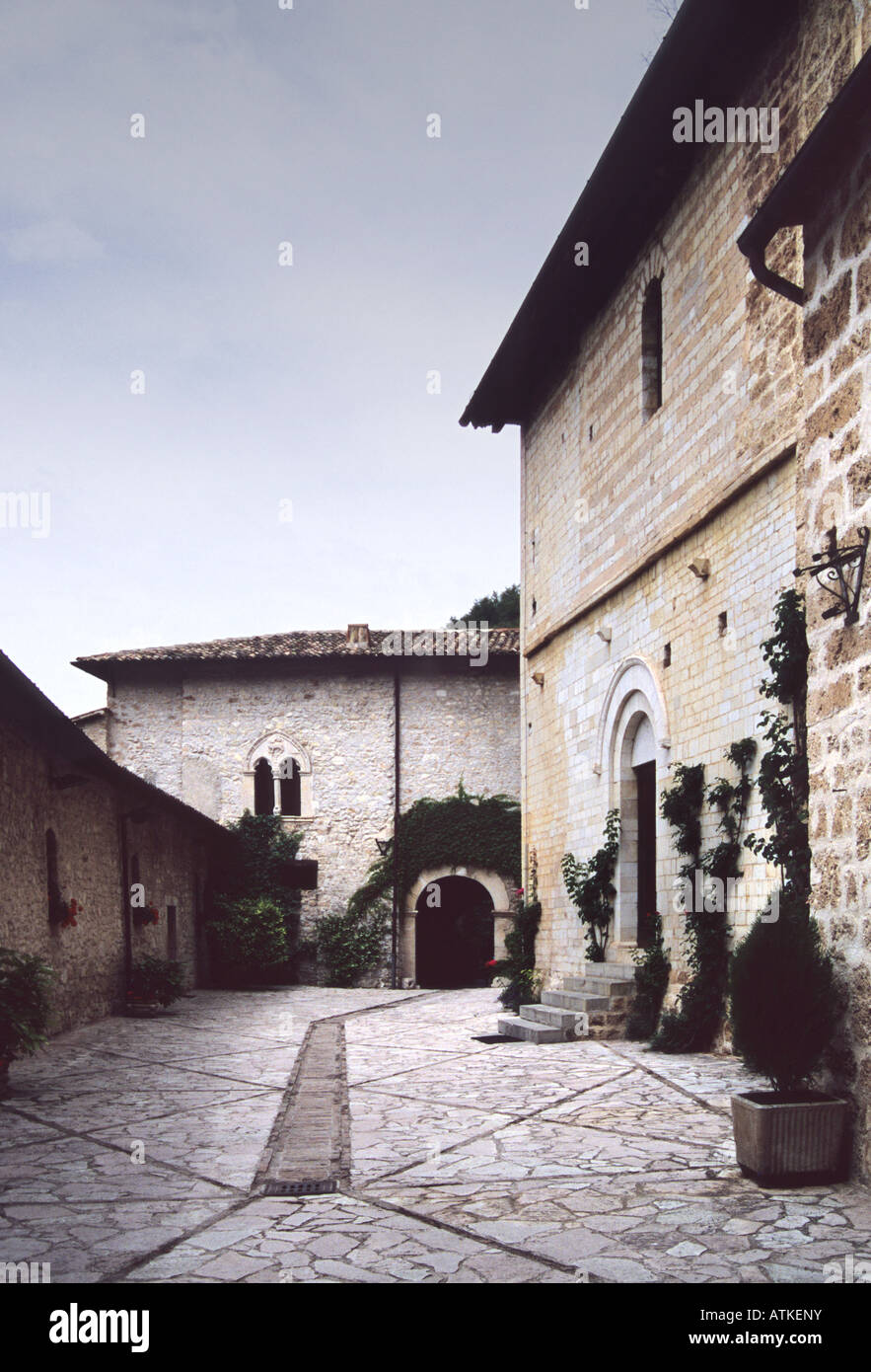 Italia - S. Eutizio abbey - Foligno - Umbria Foto Stock