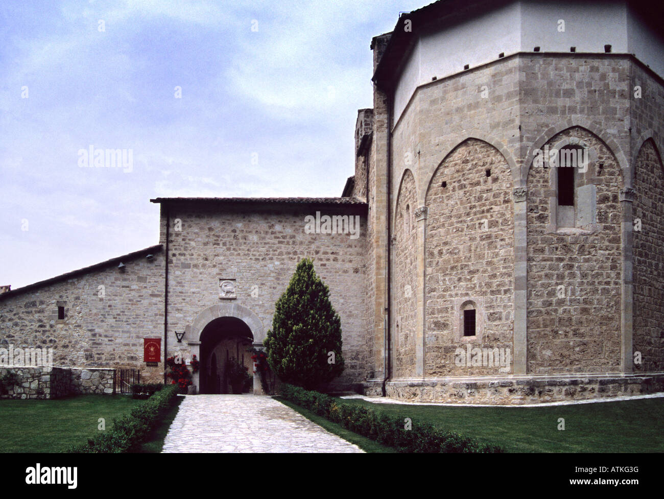 Italia - S. Eutizio abbey - Foligno - Umbria Foto Stock