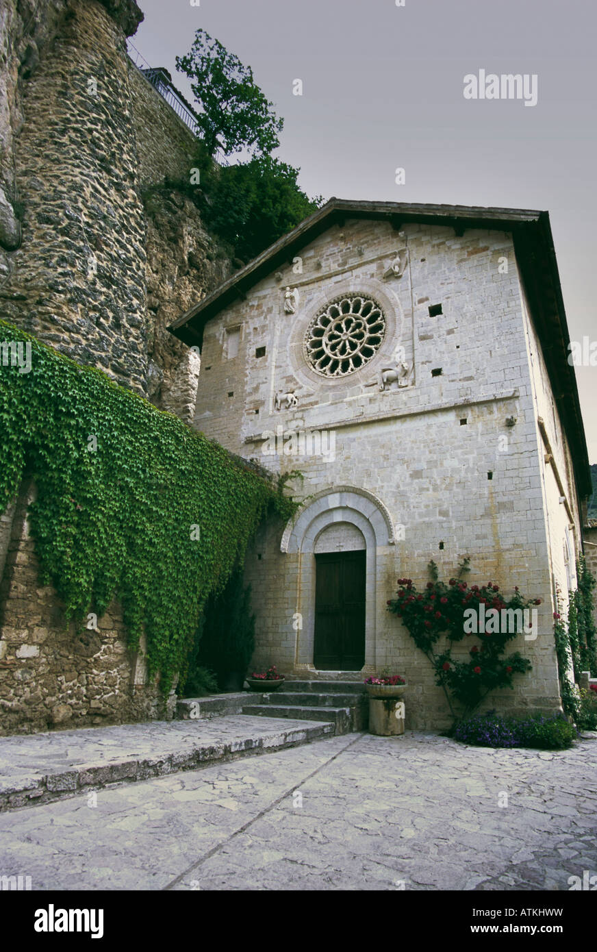 Italia - S. Eutizio abbey - Foligno - Umbria Foto Stock