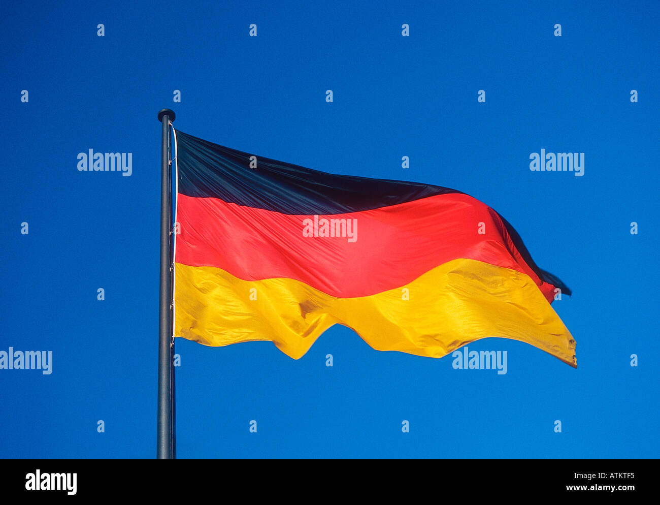 Bandiera tedesca Foto Stock