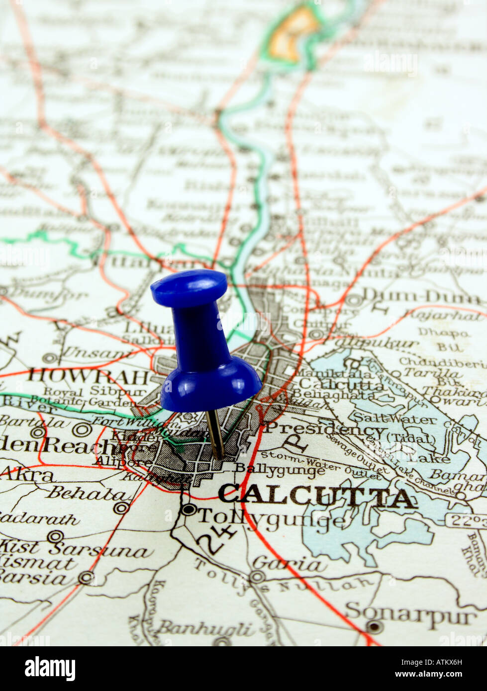 Kolkata India il modo in cui abbiamo guardato nel 1949 come Calcutta Foto Stock