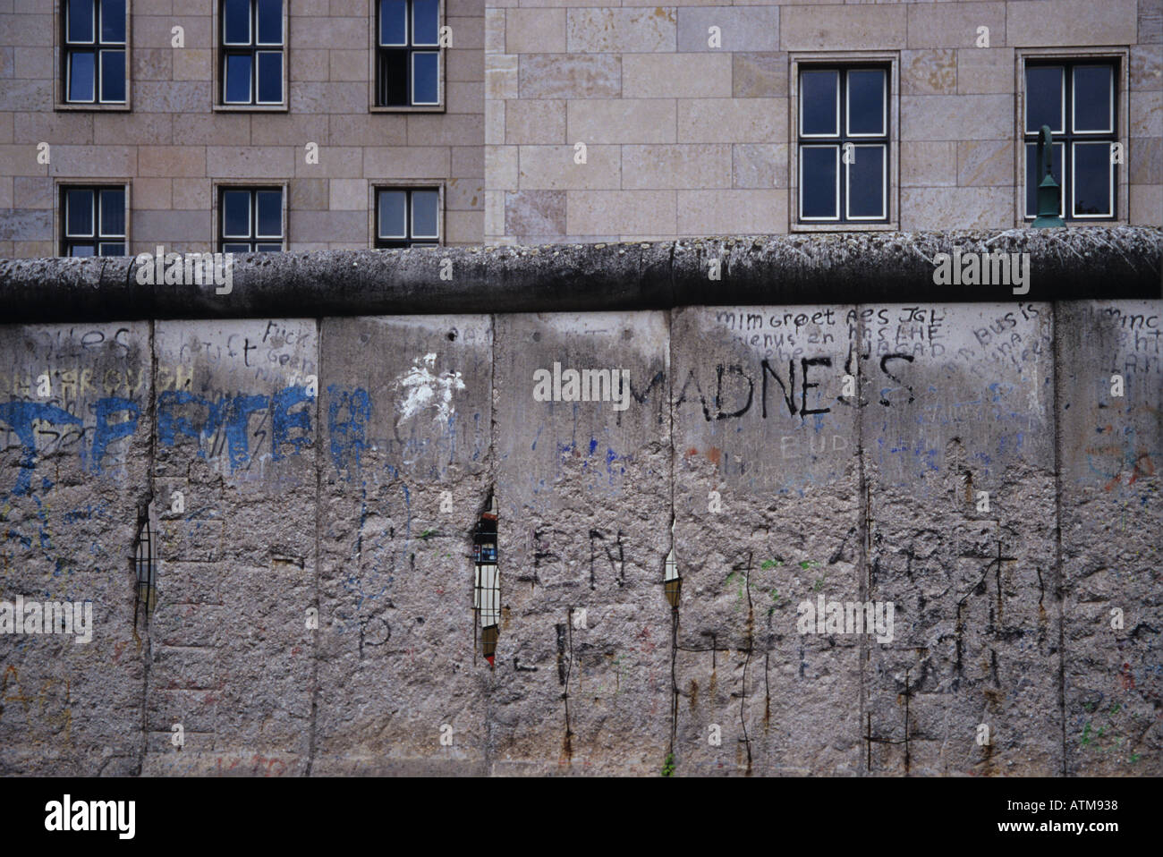 I resti del muro di Berlino in Germania Foto Stock