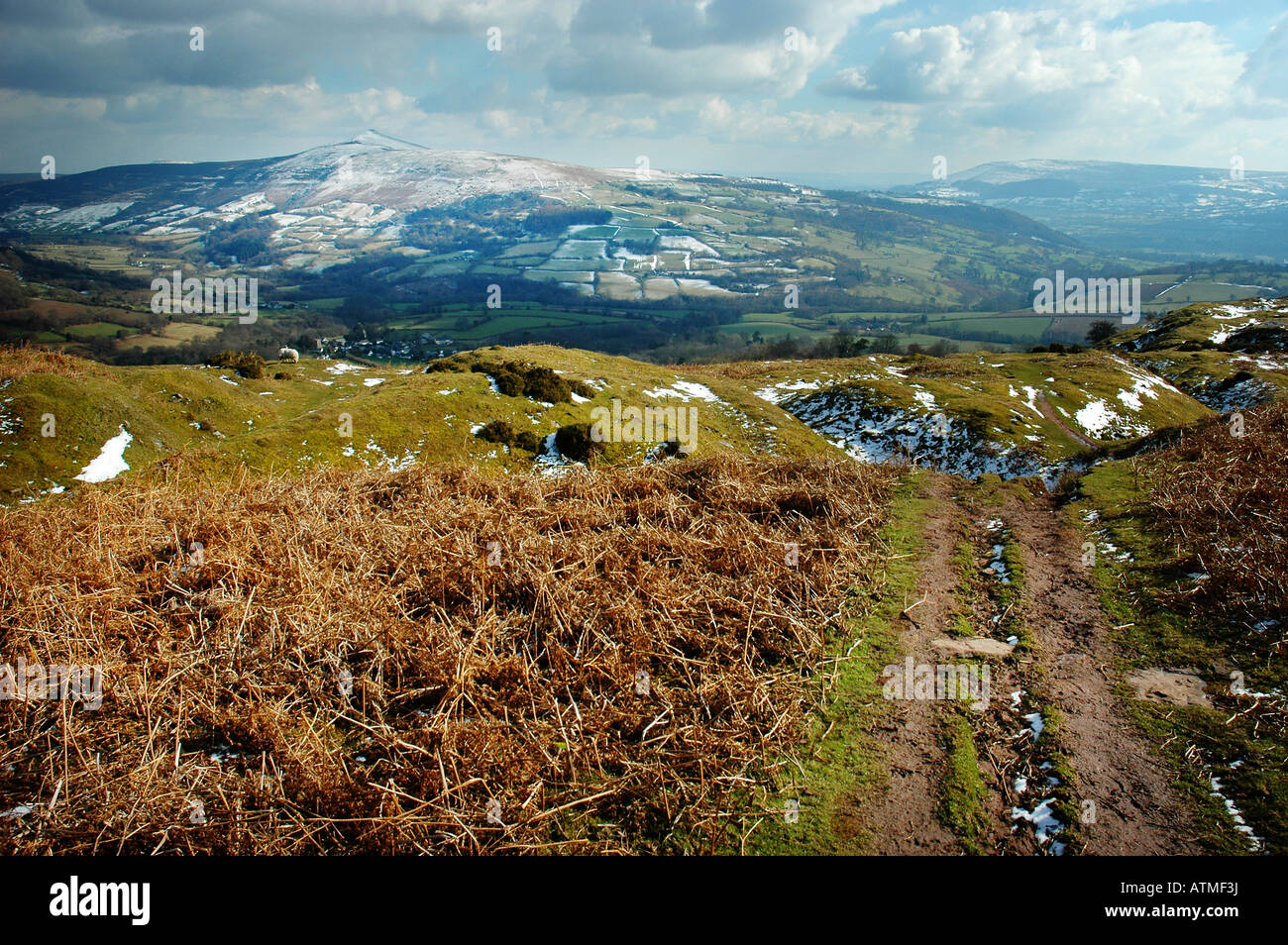 Le montagne nere, Galles Foto Stock