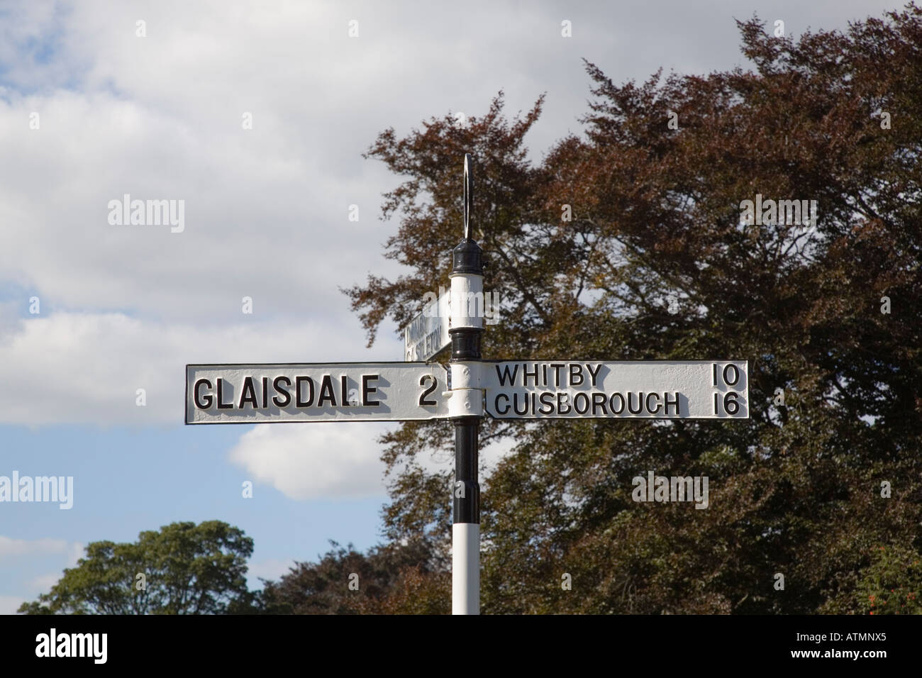Vecchia strada signpost Inghilterra UK Europa Foto Stock
