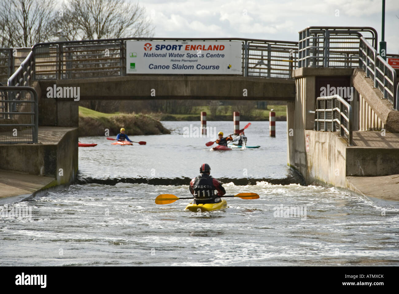 Inizio del centro sportivo nazionale per l'acqua a Holme Pierrepont Nottingham Inghilterra Foto Stock