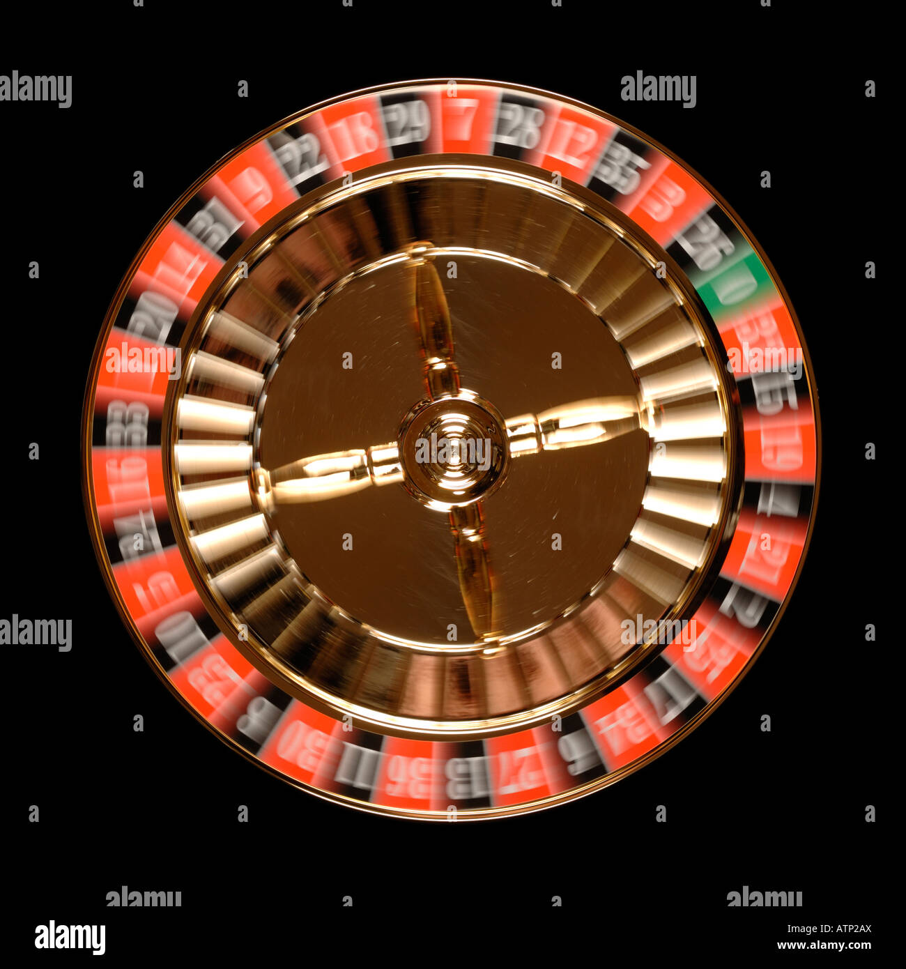 Gira la ruota della roulette Foto Stock