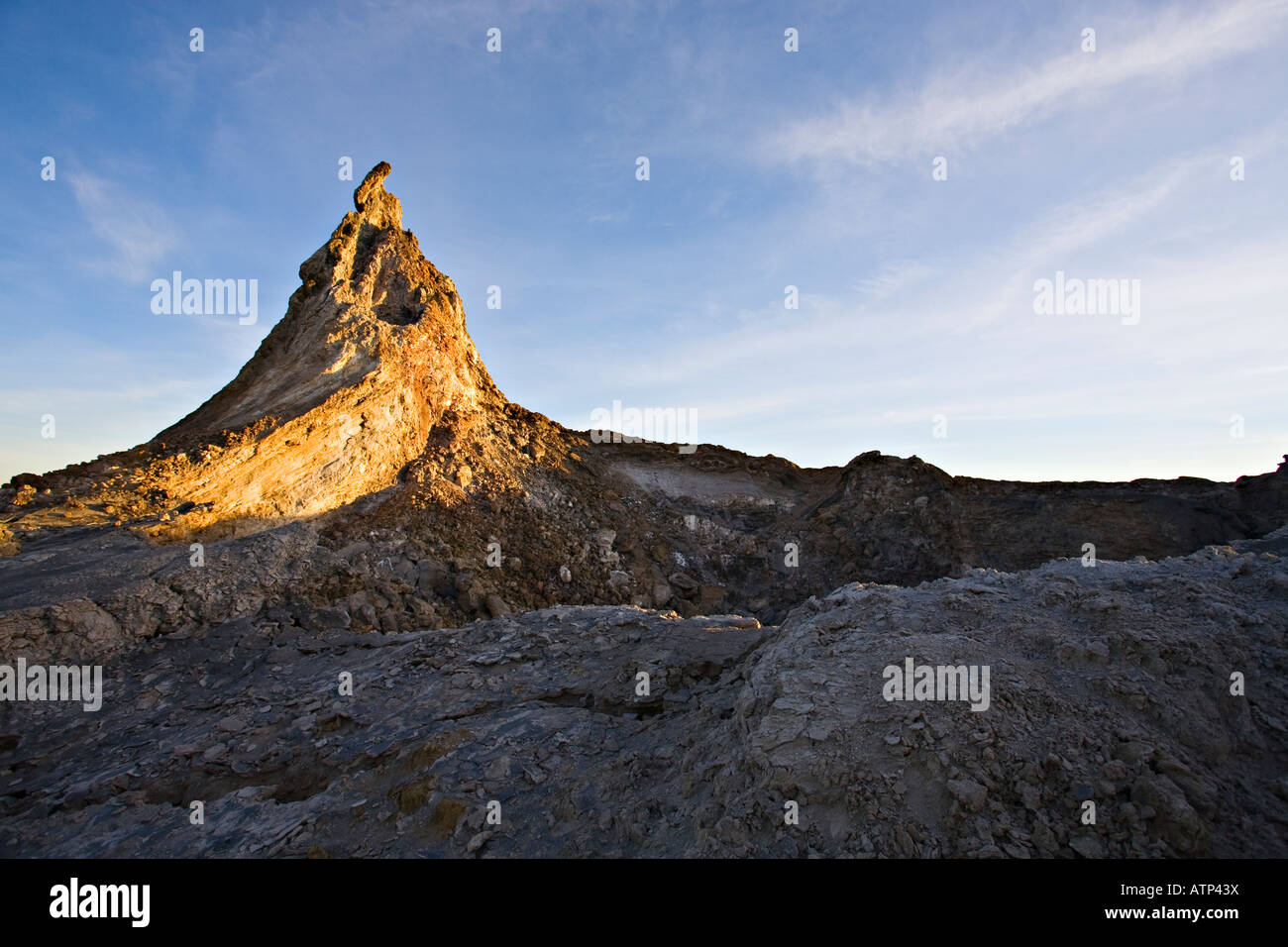 " Ol Doinyo Lengai cratere, (montagna di Dio) attorno al Lago Natron, Tanzania Africa Foto Stock