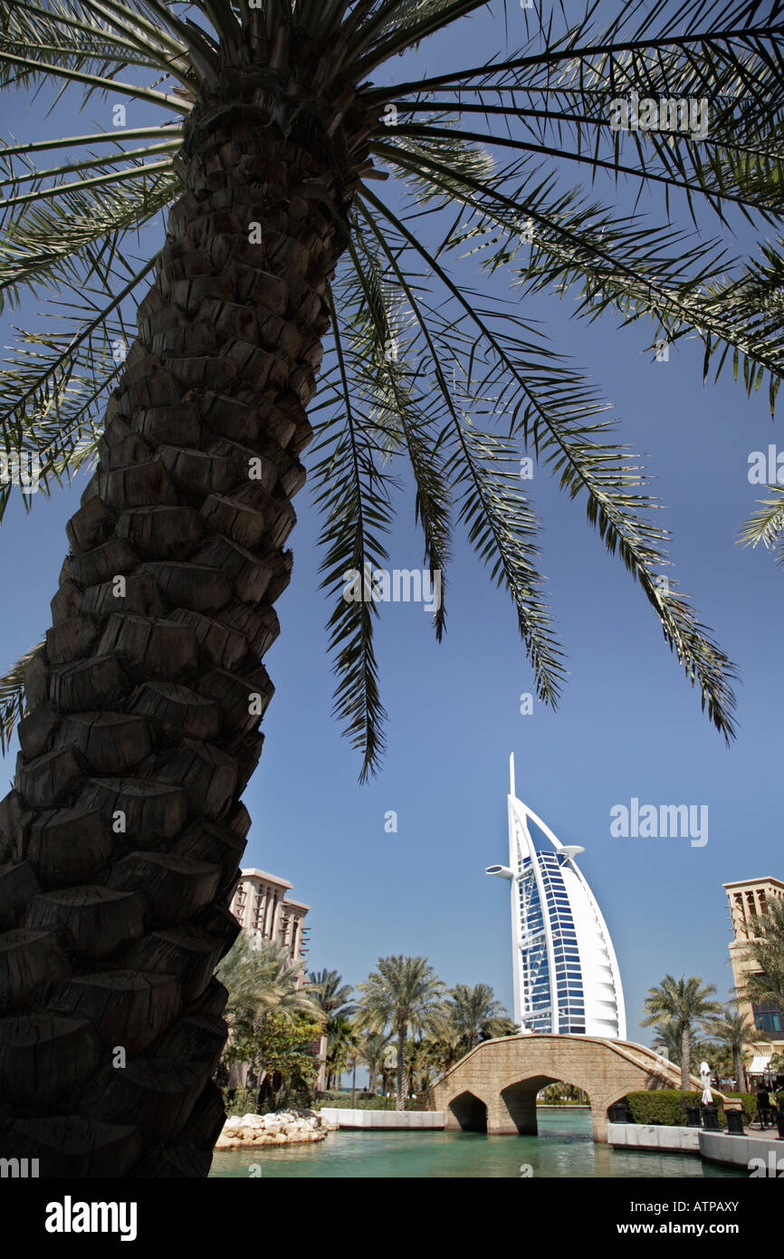 Il Burj Al Arab e Souk Madinat Jumeirah, Dubai 7 Foto Stock