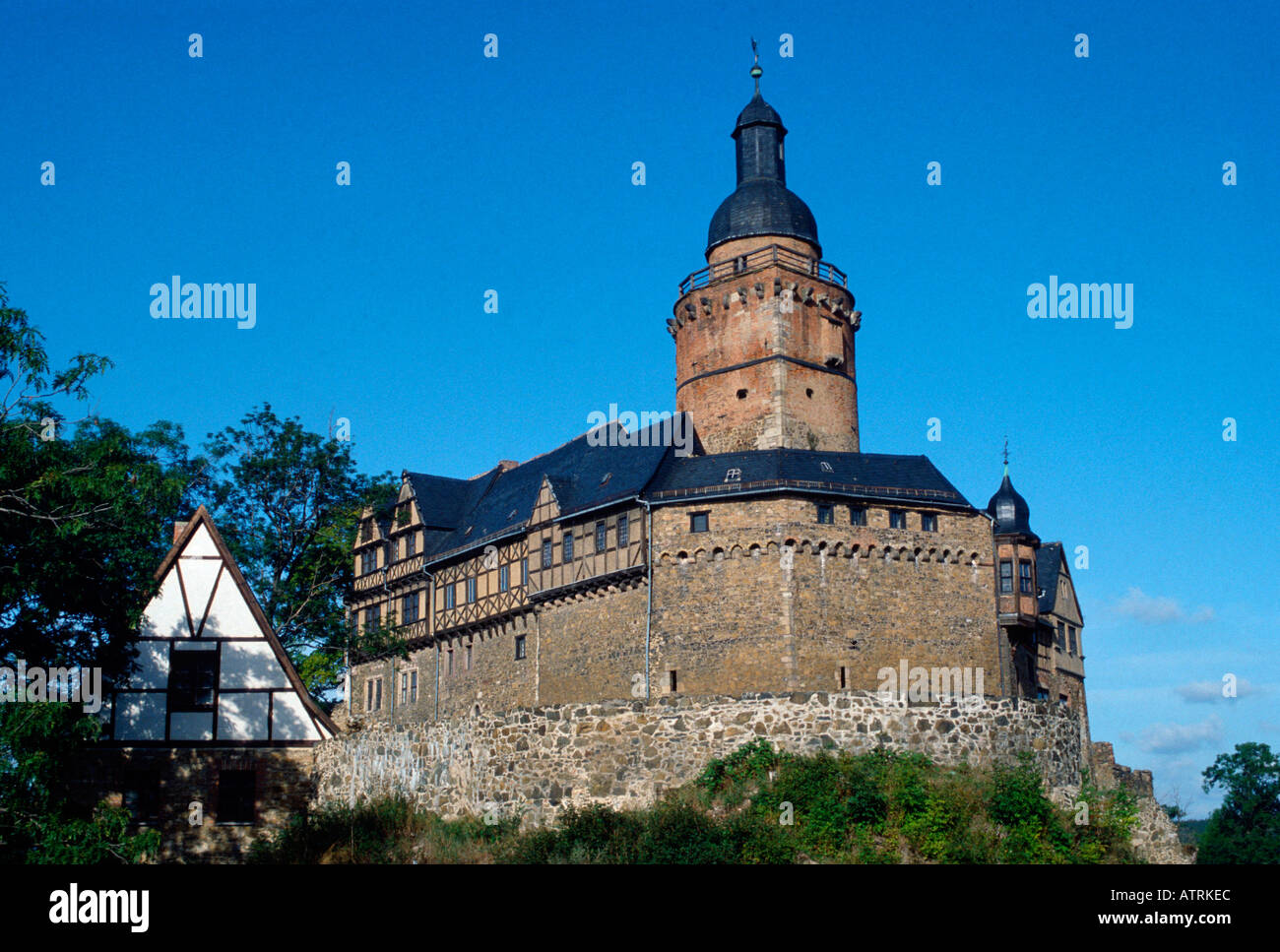 Castle Falkenstein / Ballenstedt Foto Stock