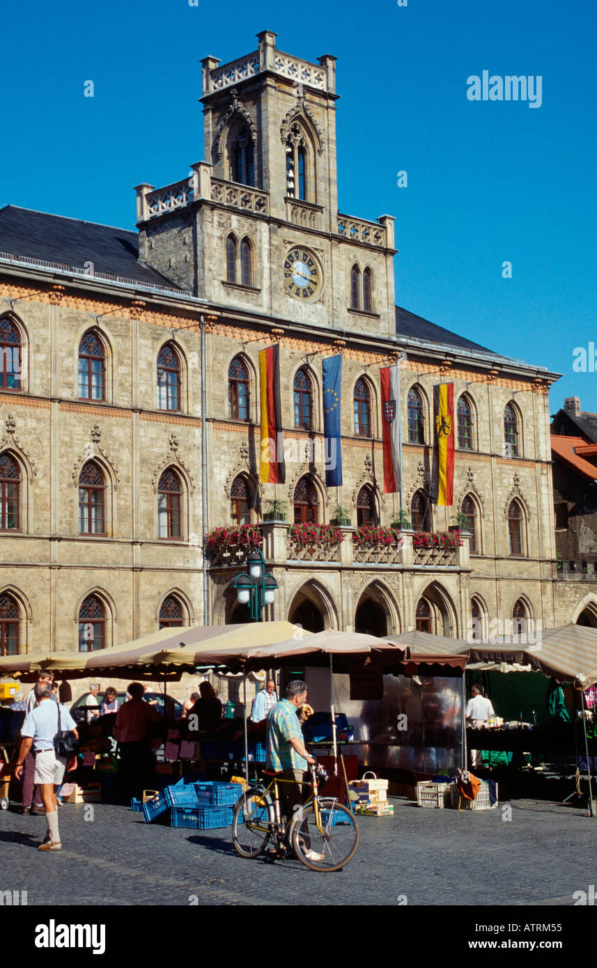 Il municipio / Cityhall / Weimar Foto Stock