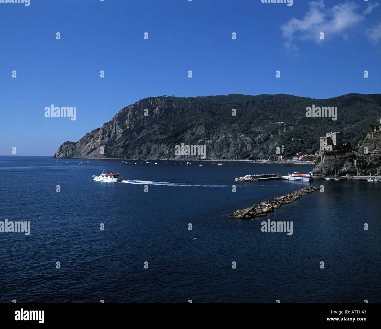 Punta Mesco nelle Cinque Terre Foto Stock