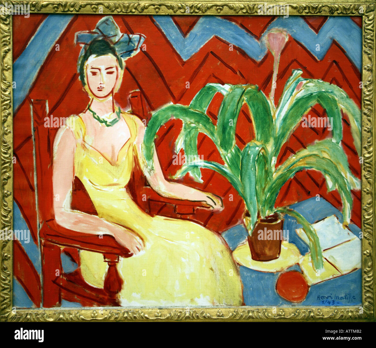 Torino Lingotto la Pinacoteca di Agnelli sul tetto della ex fabbrica Fiat un dipinto di Matisse Foto Stock